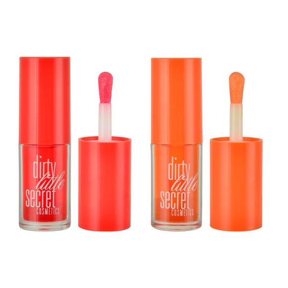 Dirty Little Secret Lip Oil Duo - Orange & Cherry - Picture 2 of 2